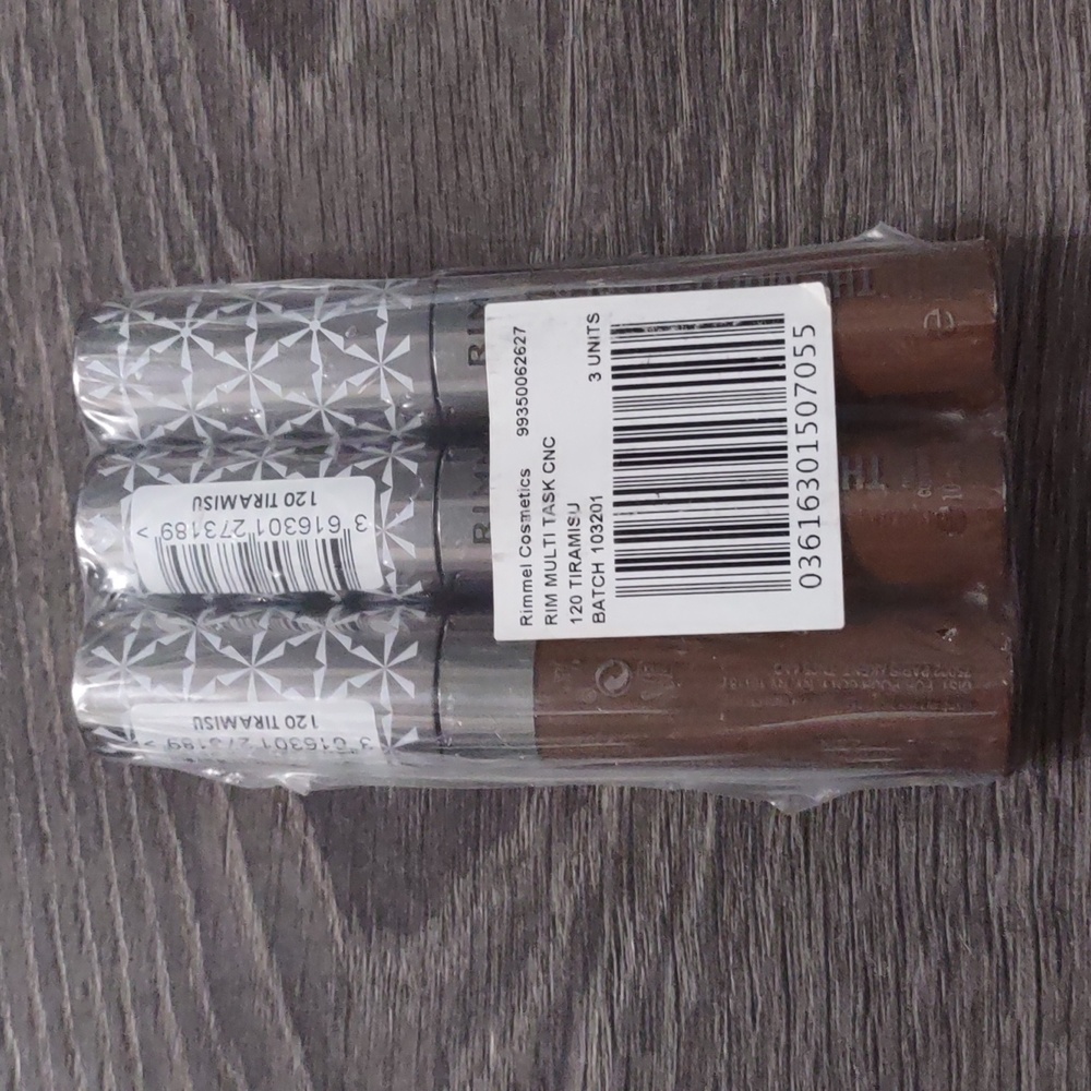 2/$35 BNIP 3 Tubes Rimmel Multitasker Concealer Shade 120 Tiramisu